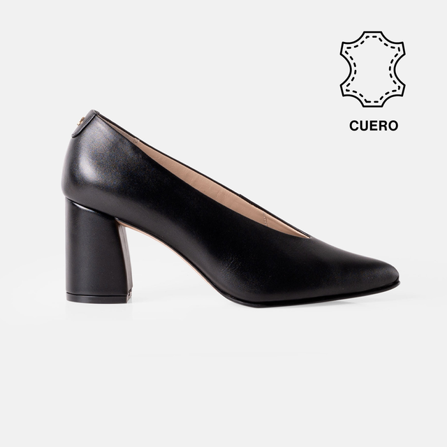 STILETTO BELLA CUERO NAPA NEGRO - 1