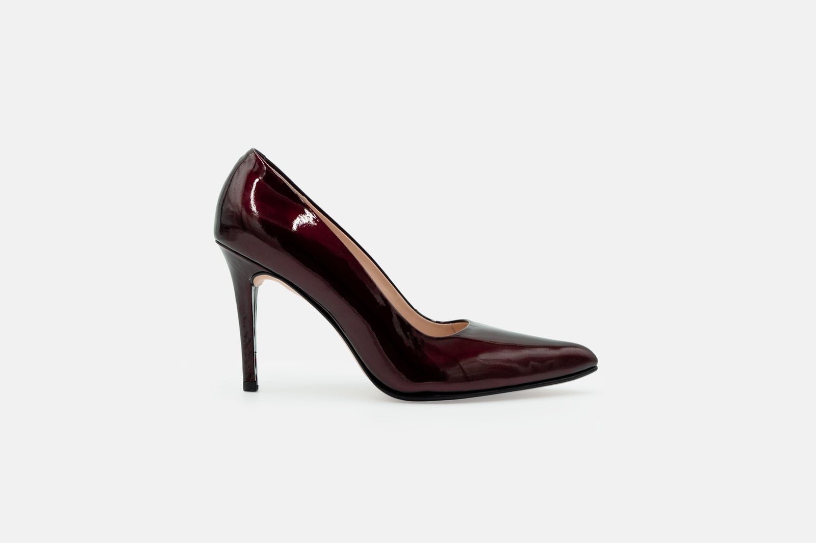 STILETTO CAMELIA VINO CUERO CHAROL - 1