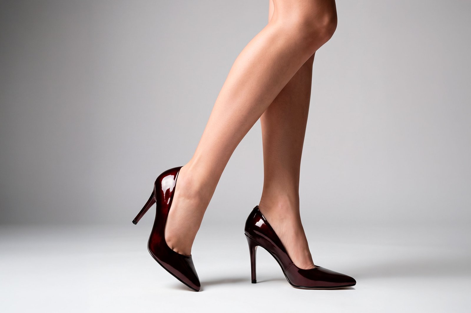 STILETTO CAMELIA VINO CUERO CHAROL - 2