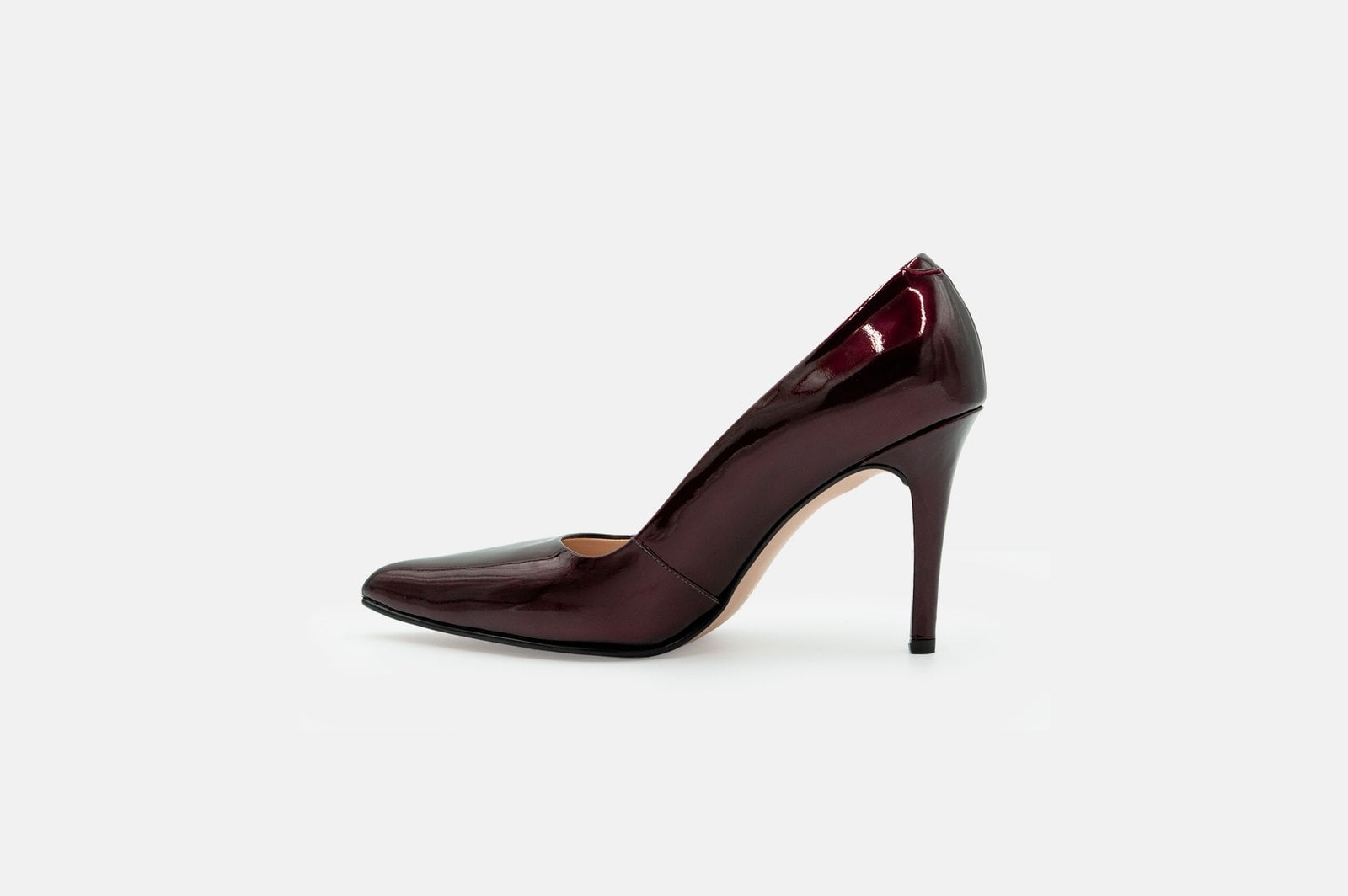 STILETTO CAMELIA VINO CUERO CHAROL - 3