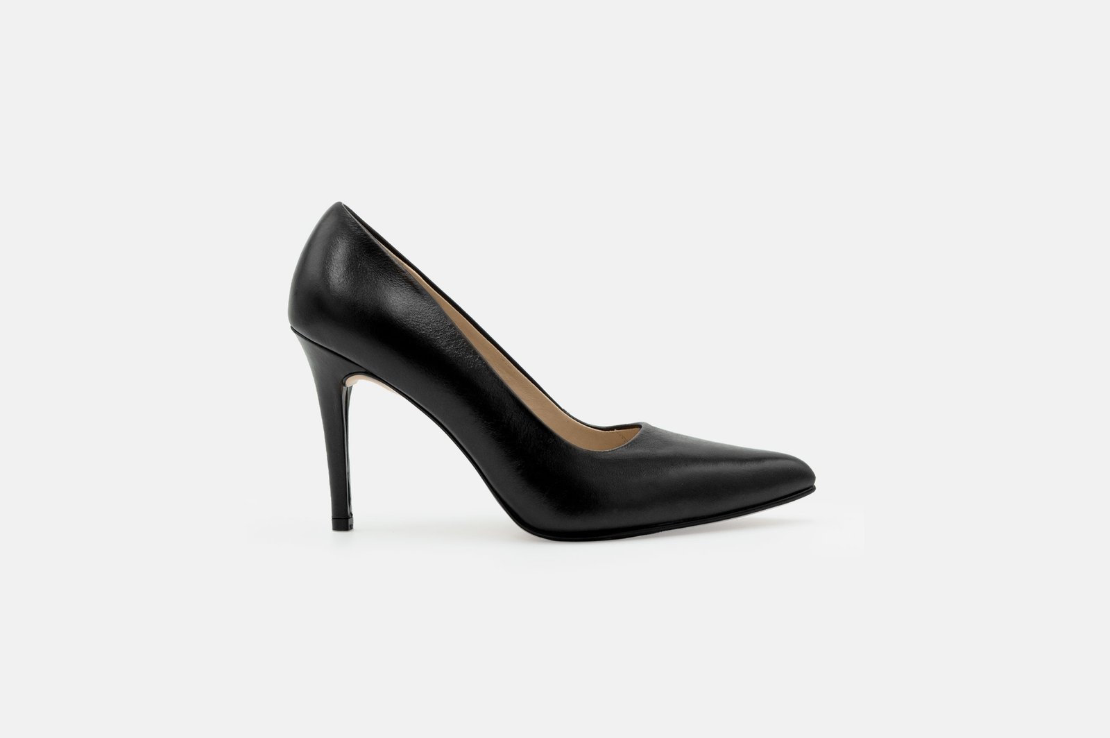 STILETTO EMMA NEGRO CUERO NAPA - 1