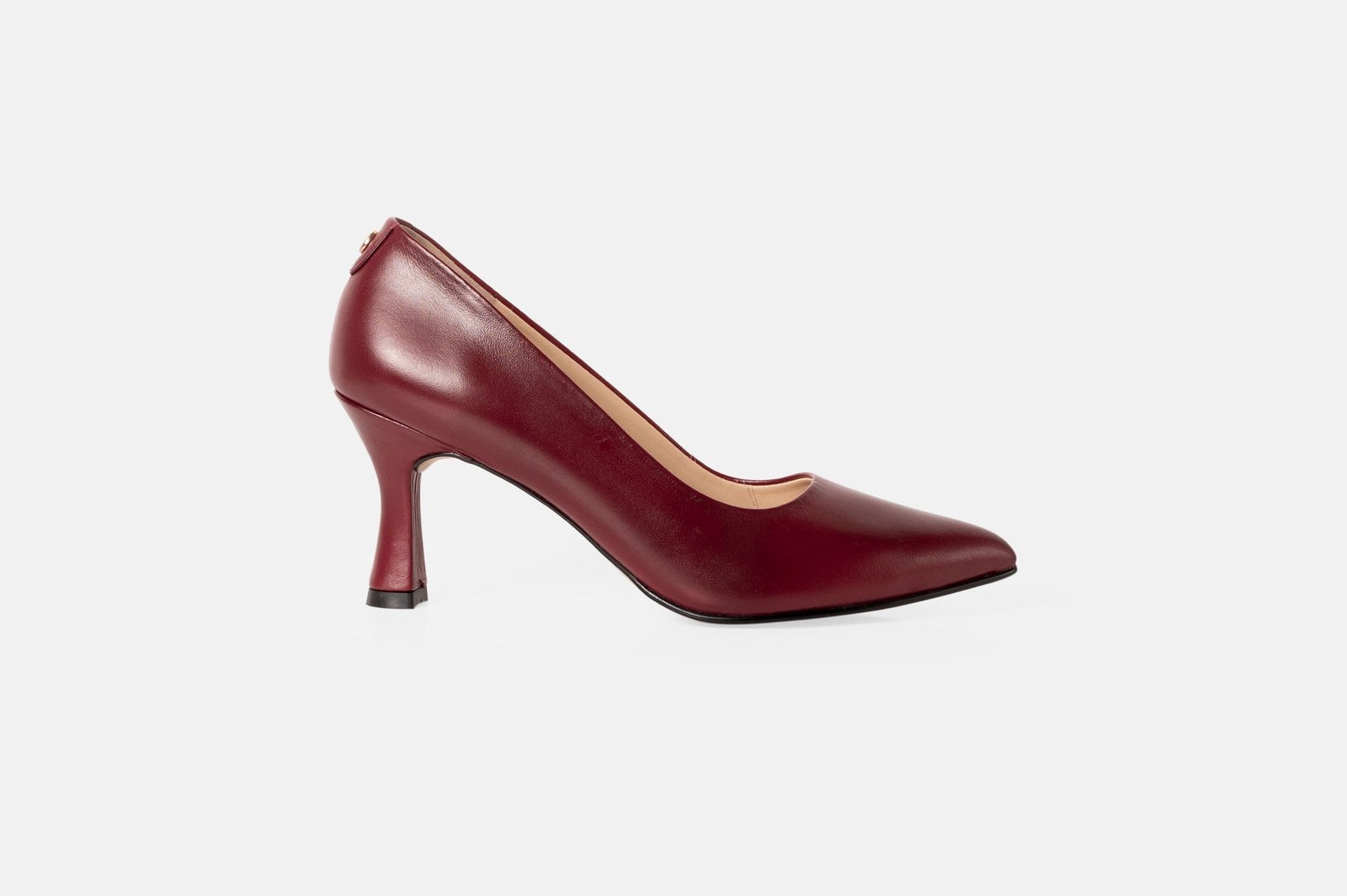 STILETTO SERAPHINE DE CUERO GUINDA - 1