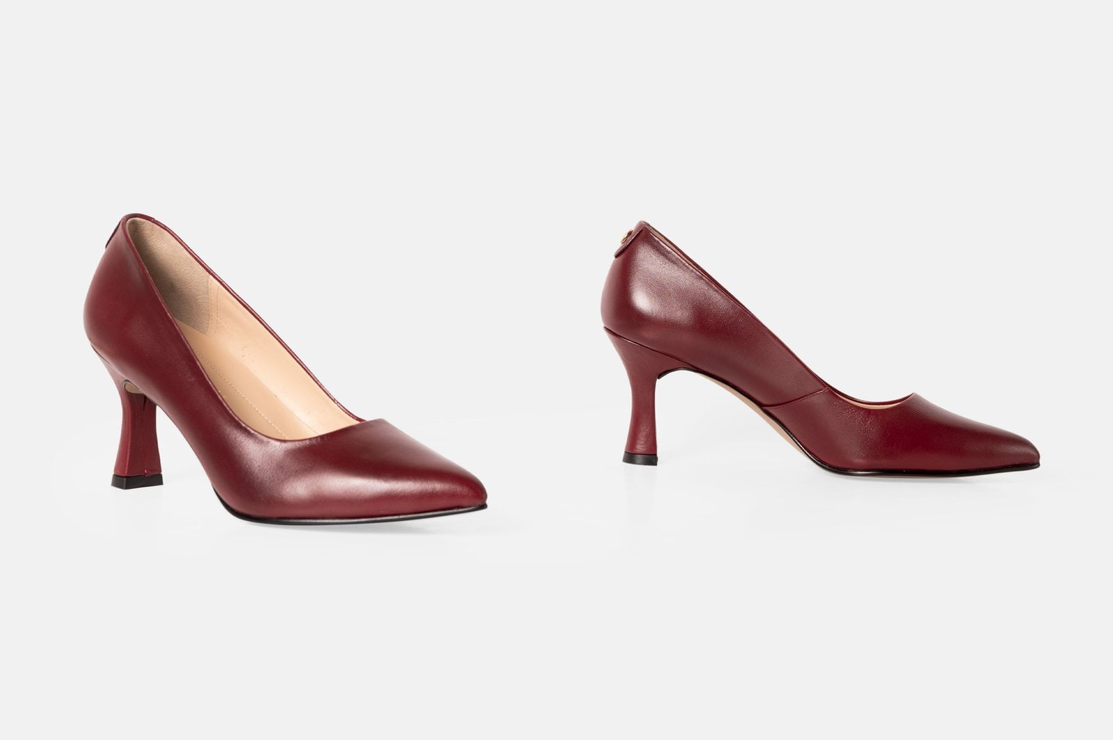 STILETTO SERAPHINE DE CUERO GUINDA - 4