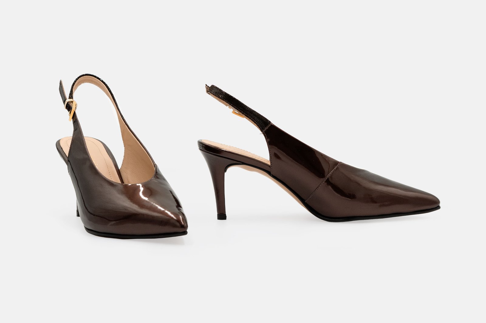 STILETTO ELISE CUERO CHAROL BRANDY - 4