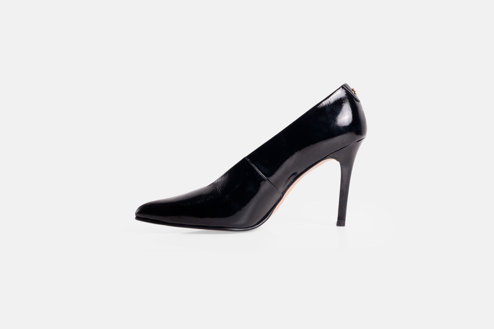 STILETTO EVORY CUERO CHAROL NEGRO - 3