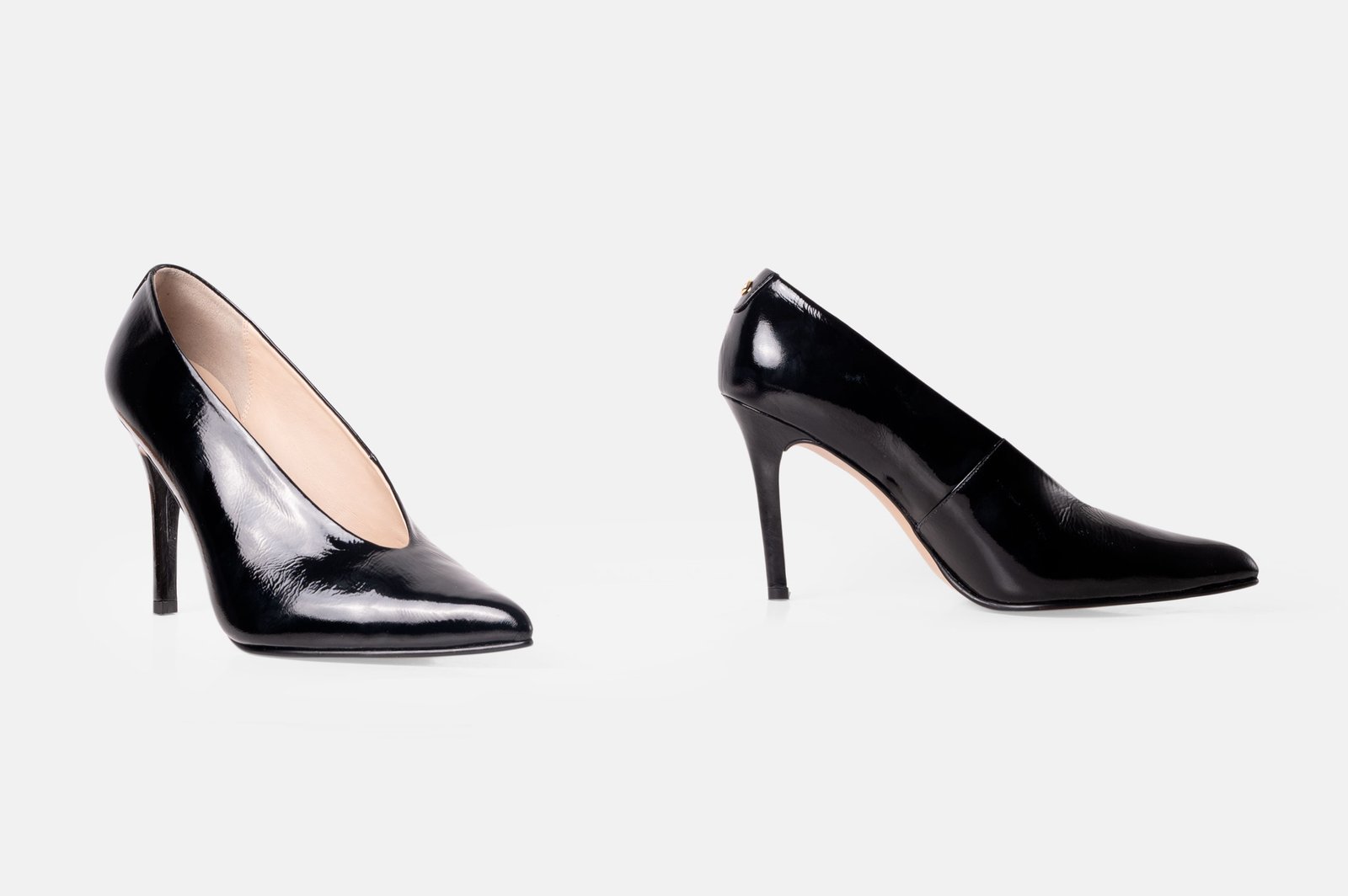 STILETTO EVORY CUERO CHAROL NEGRO - 4