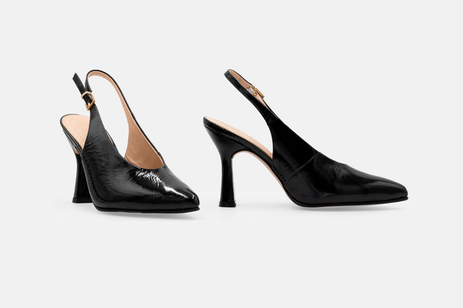STILETTOS MED-26-90 CUERO CHAROL NEGRO - 4