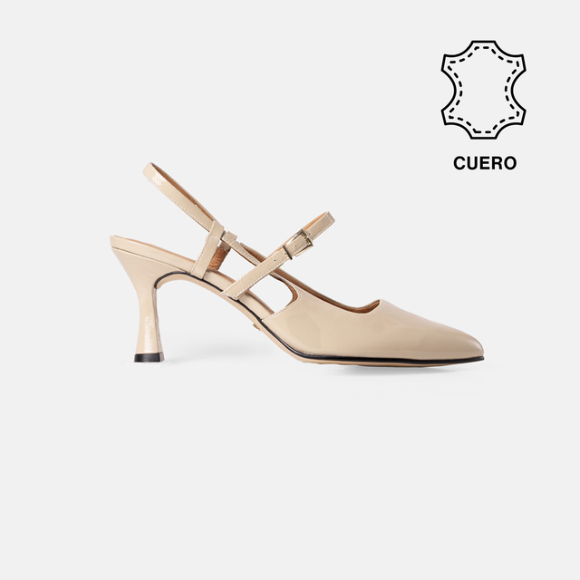 STILETTO BRISSA-70 CUERO CHAROL NUDE - 1