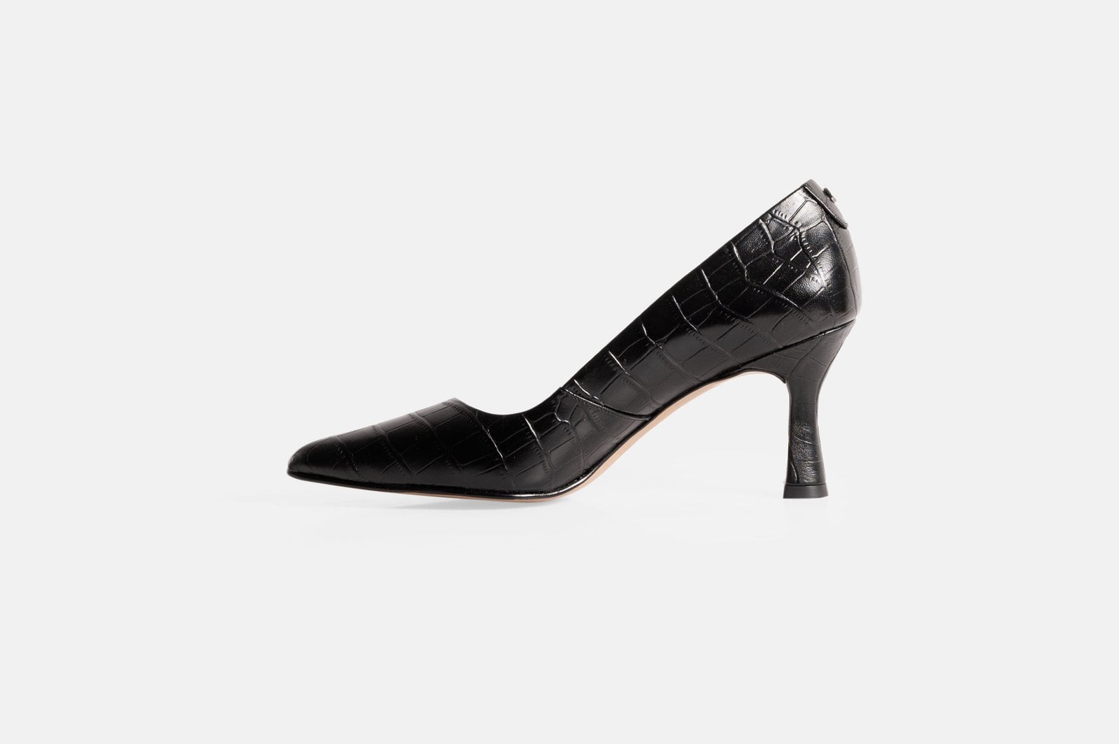 STILETTO SERAPHINE CUERO GRABADO COLOR NEGRO - 3