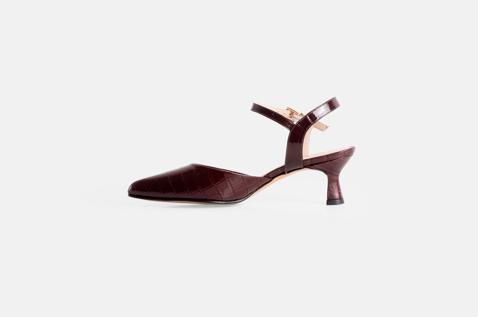STILETTO JADE CUERO CROCO CHAROL VINO TINTO - 3