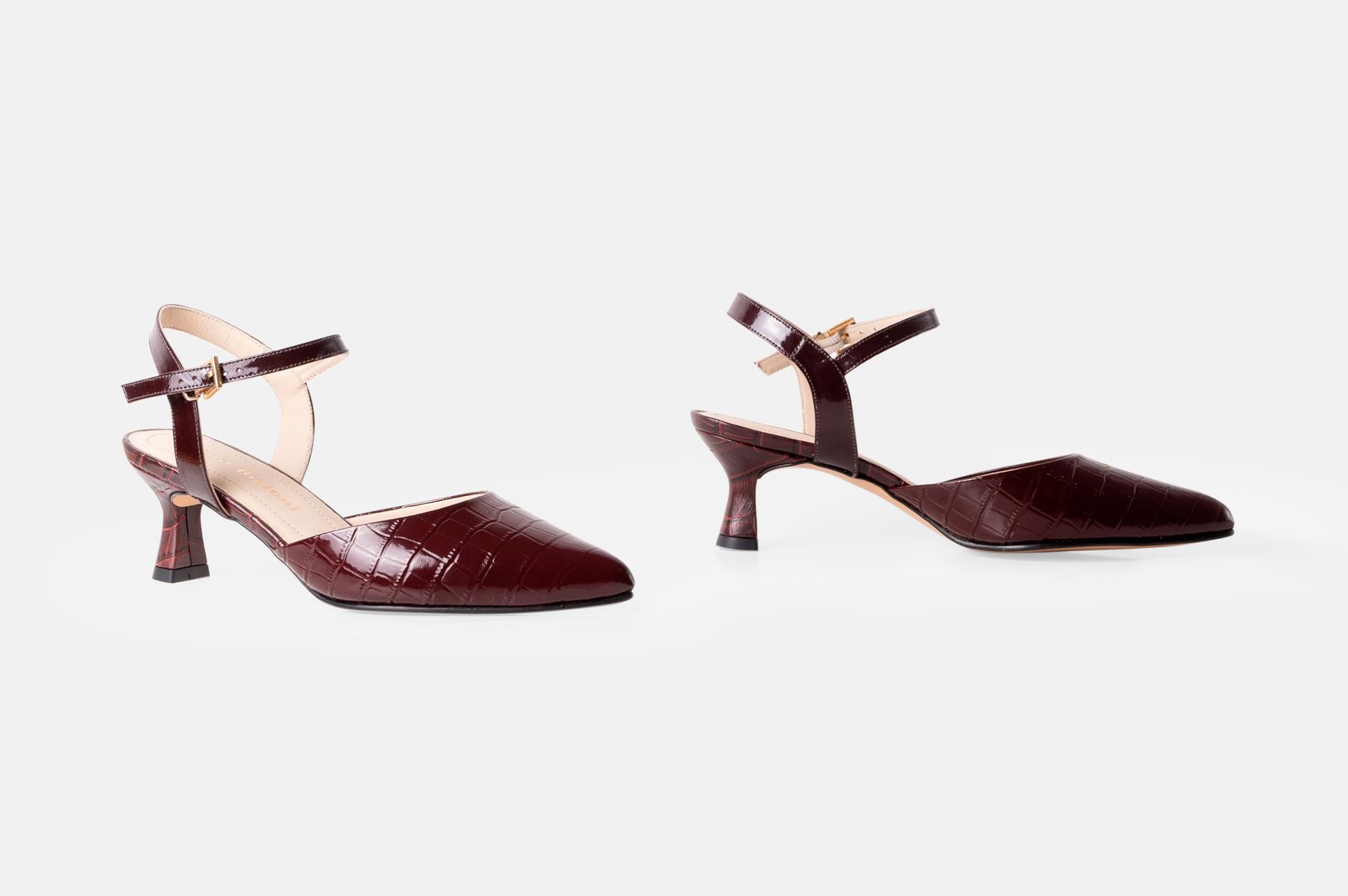 STILETTO JADE CUERO CROCO CHAROL VINO TINTO - 4
