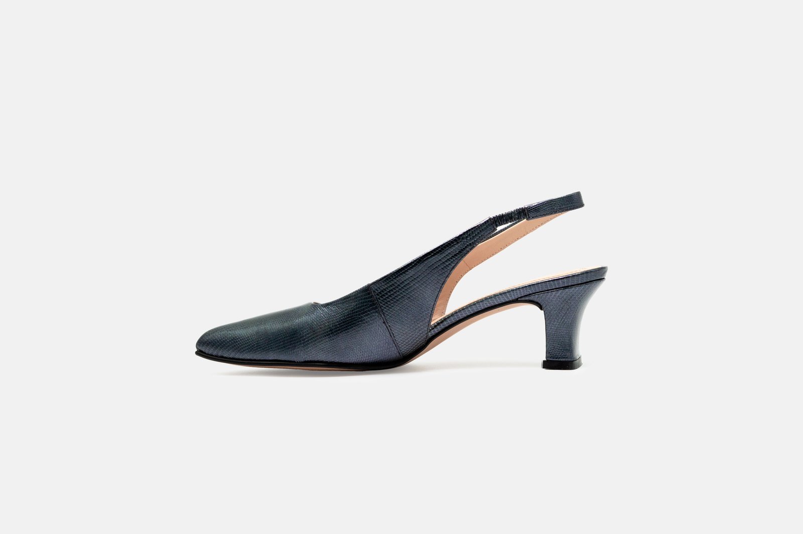 STILETTOS PAM CUERO GRABADO REPTIL ACERO - 3