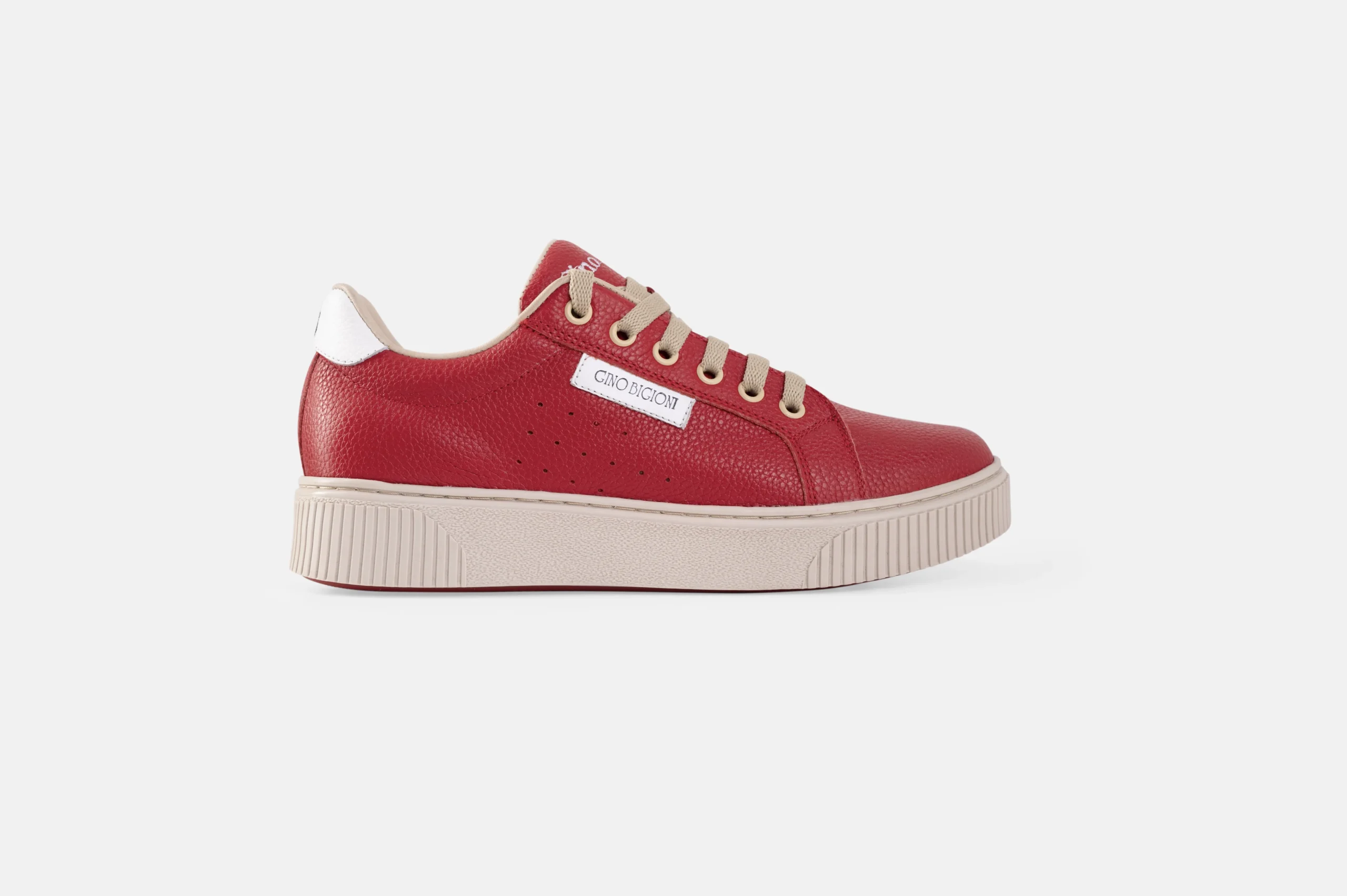 ZAPATILLAS MUJER CUERO FLOTTER BIGIONI ZA49 ROJO - 1