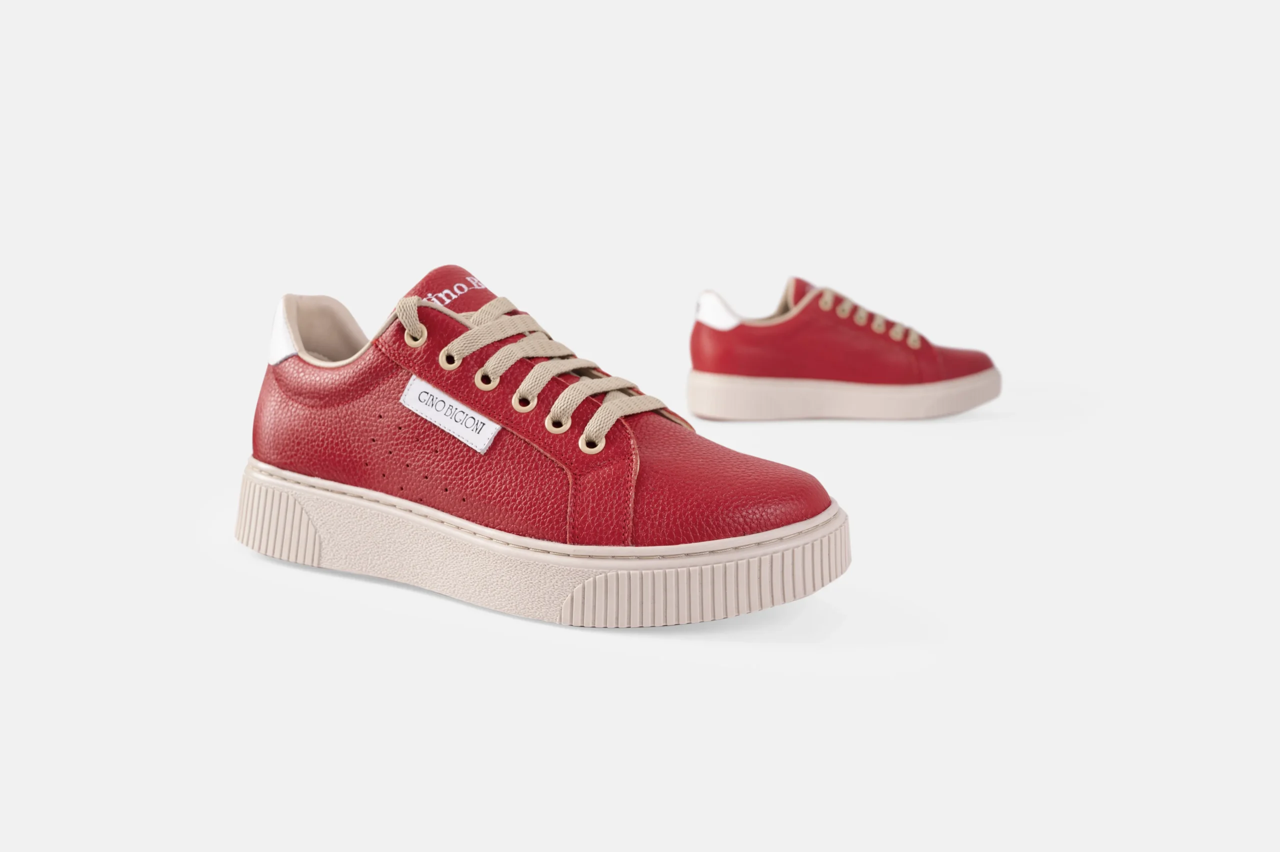 ZAPATILLAS MUJER CUERO FLOTTER BIGIONI ZA49 ROJO - 5