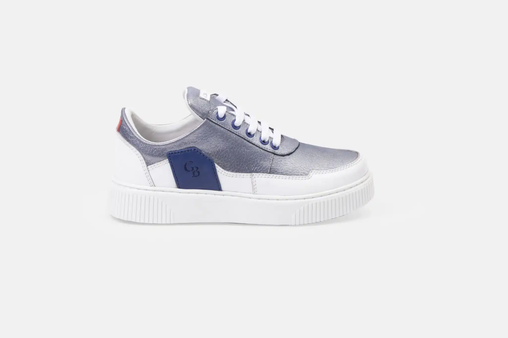 ZAPATILLAS MUJER CUERO GLITTER BIGIONI ZA50-24 AZUL ACERO - 1