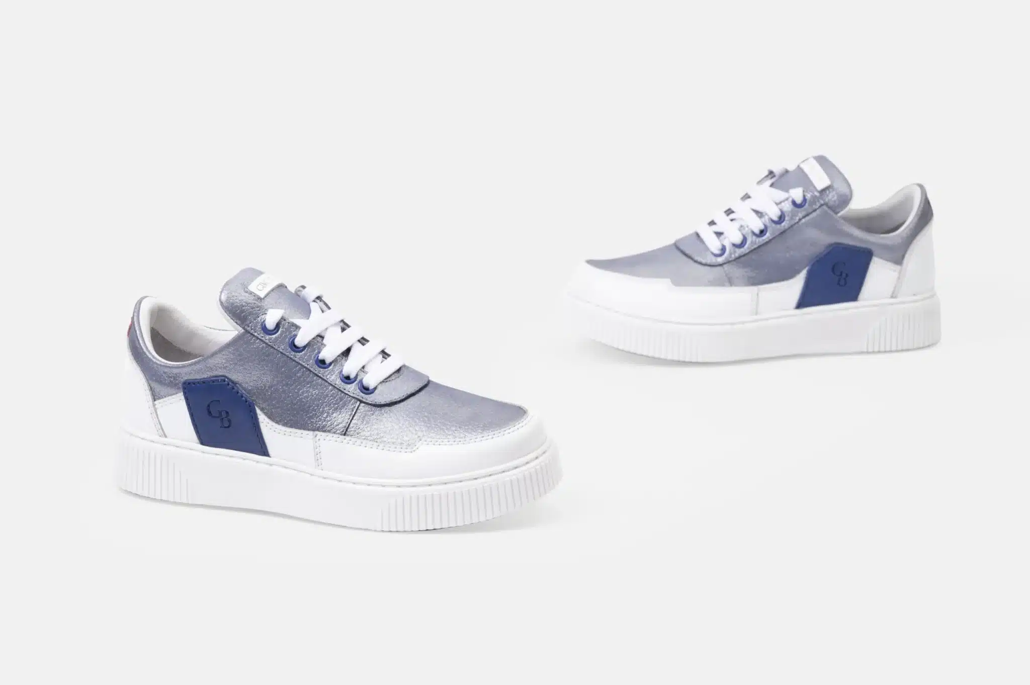 ZAPATILLAS MUJER CUERO GLITTER BIGIONI ZA50-24 AZUL ACERO - 4