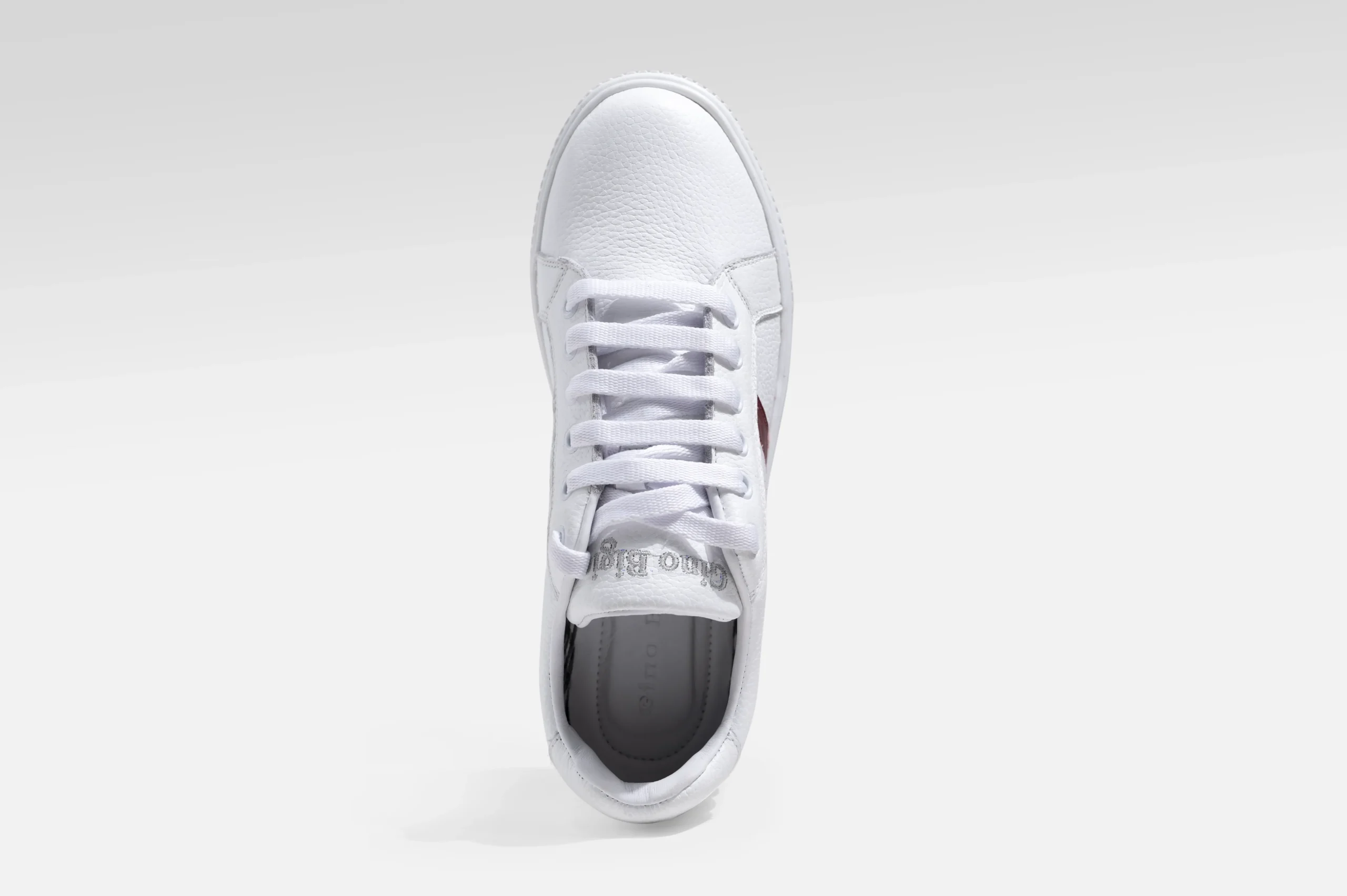 ZAPATILLAS MUJER CUERO FLOTTER BIGIONI BICOLOR BLANCO Y ROJO - 4