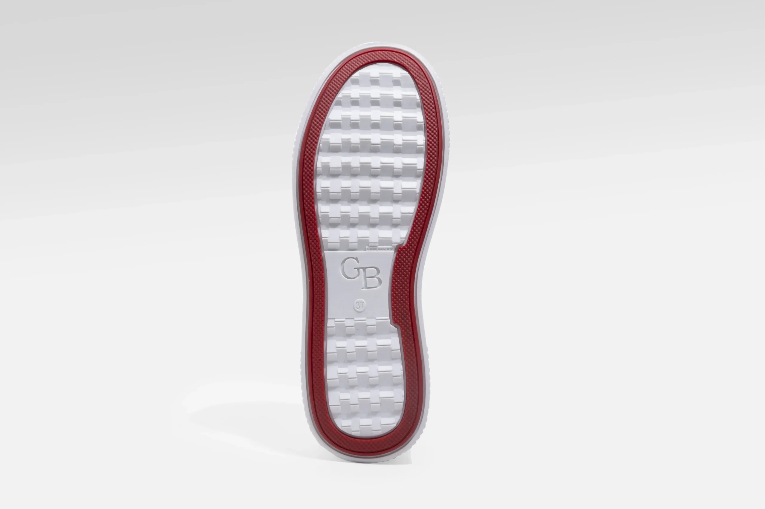 ZAPATILLAS MUJER CUERO FLOTTER BIGIONI BICOLOR BLANCO Y ROJO - 5