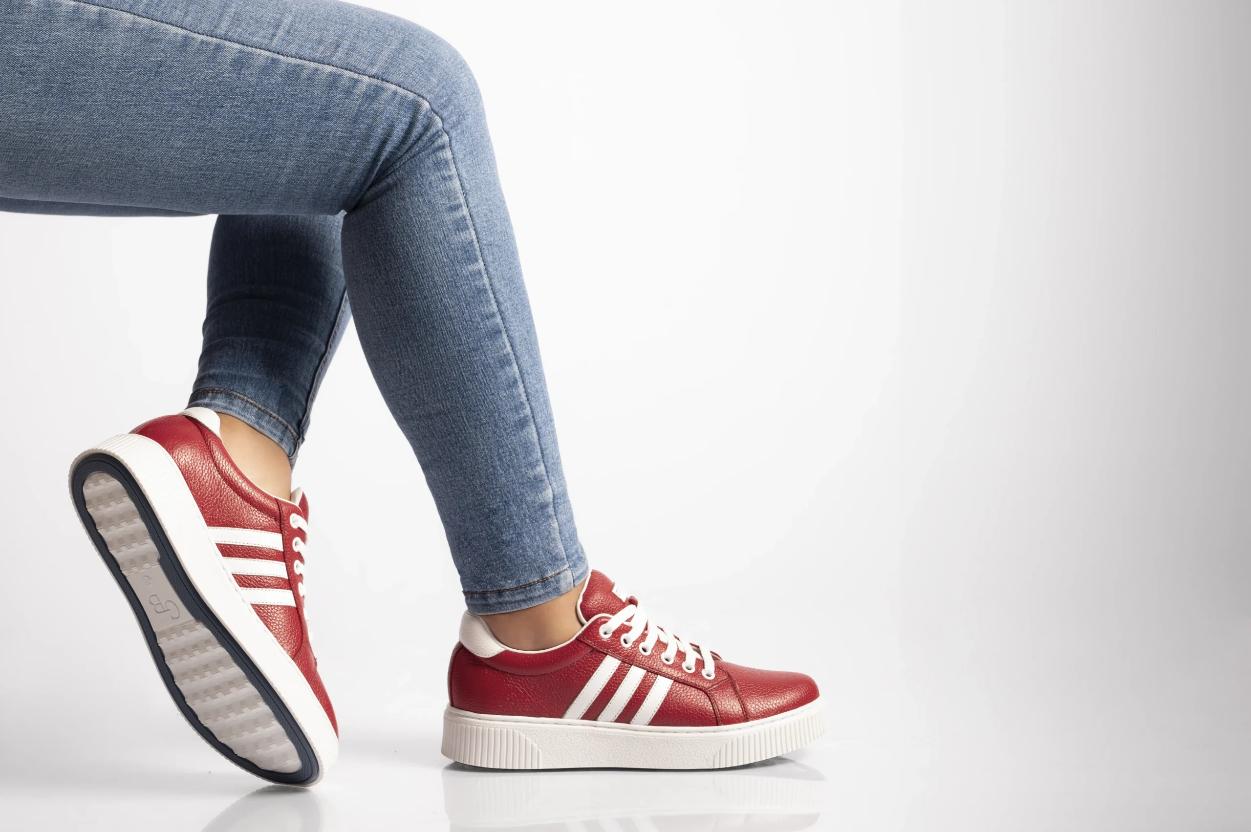 ZAPATILLAS MUJER CUERO FLOTTER BIGIONI ZA-BICOLOR ROJO - 2