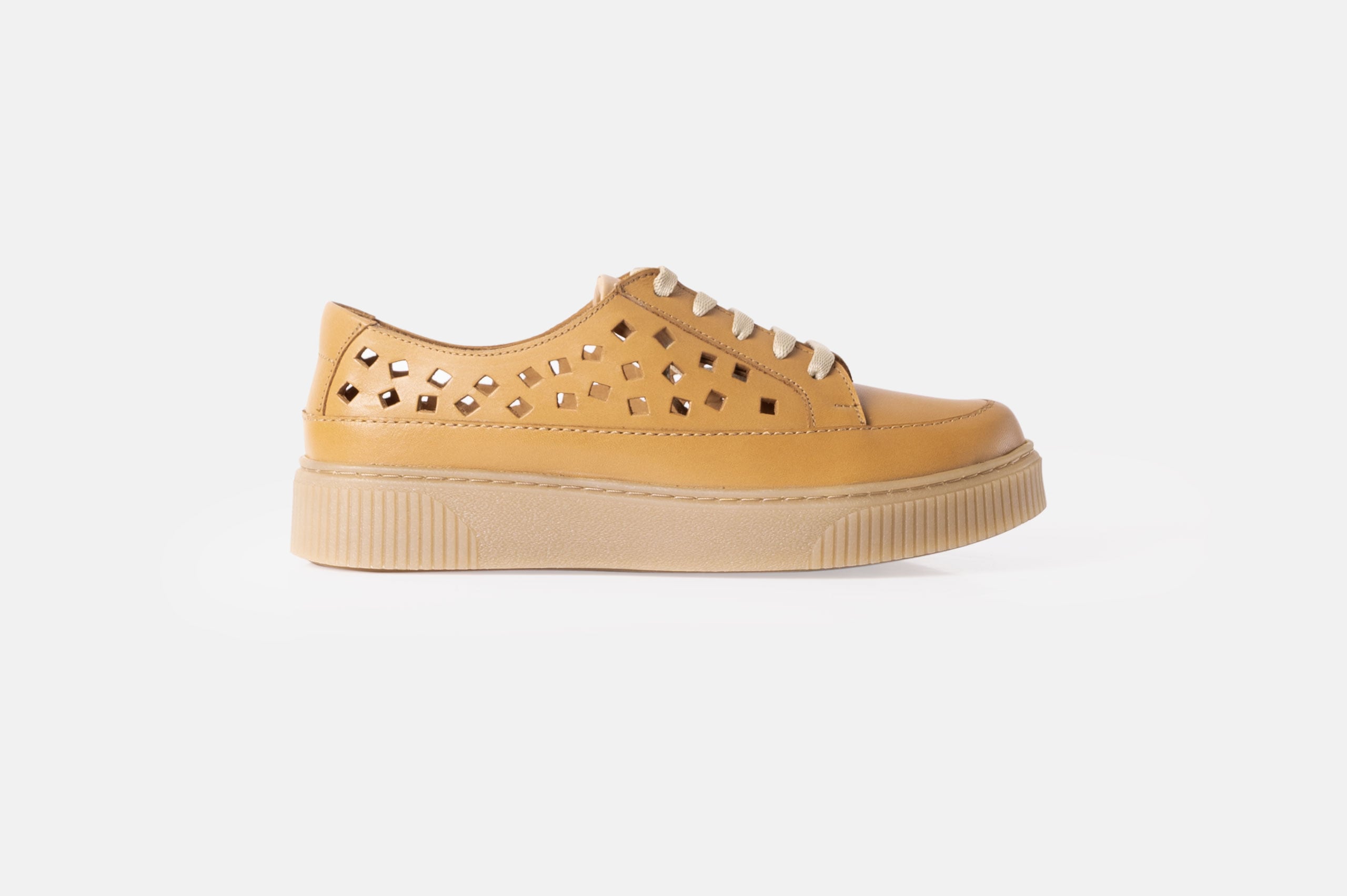 ZAPATILLAS MUJER CUERO NAPA BIGIONI ZA-2602 NATURAL - 1