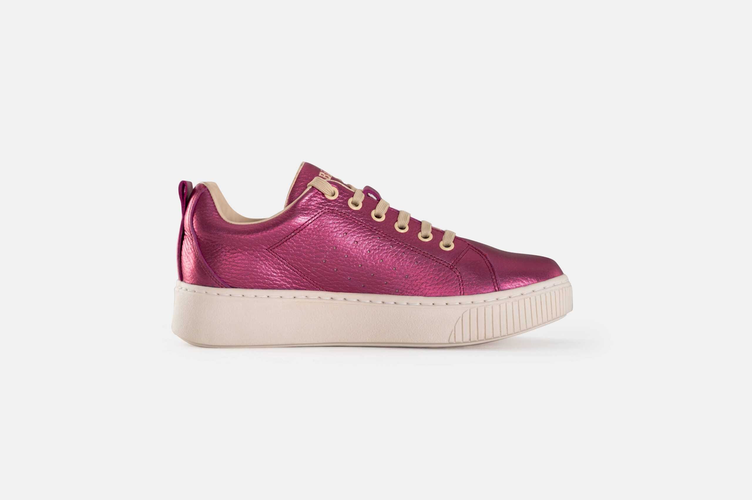 ZAPATILLAS MUJER CUERO GLITTER BIGIONI ZA46 ROSA PLATINO - 3