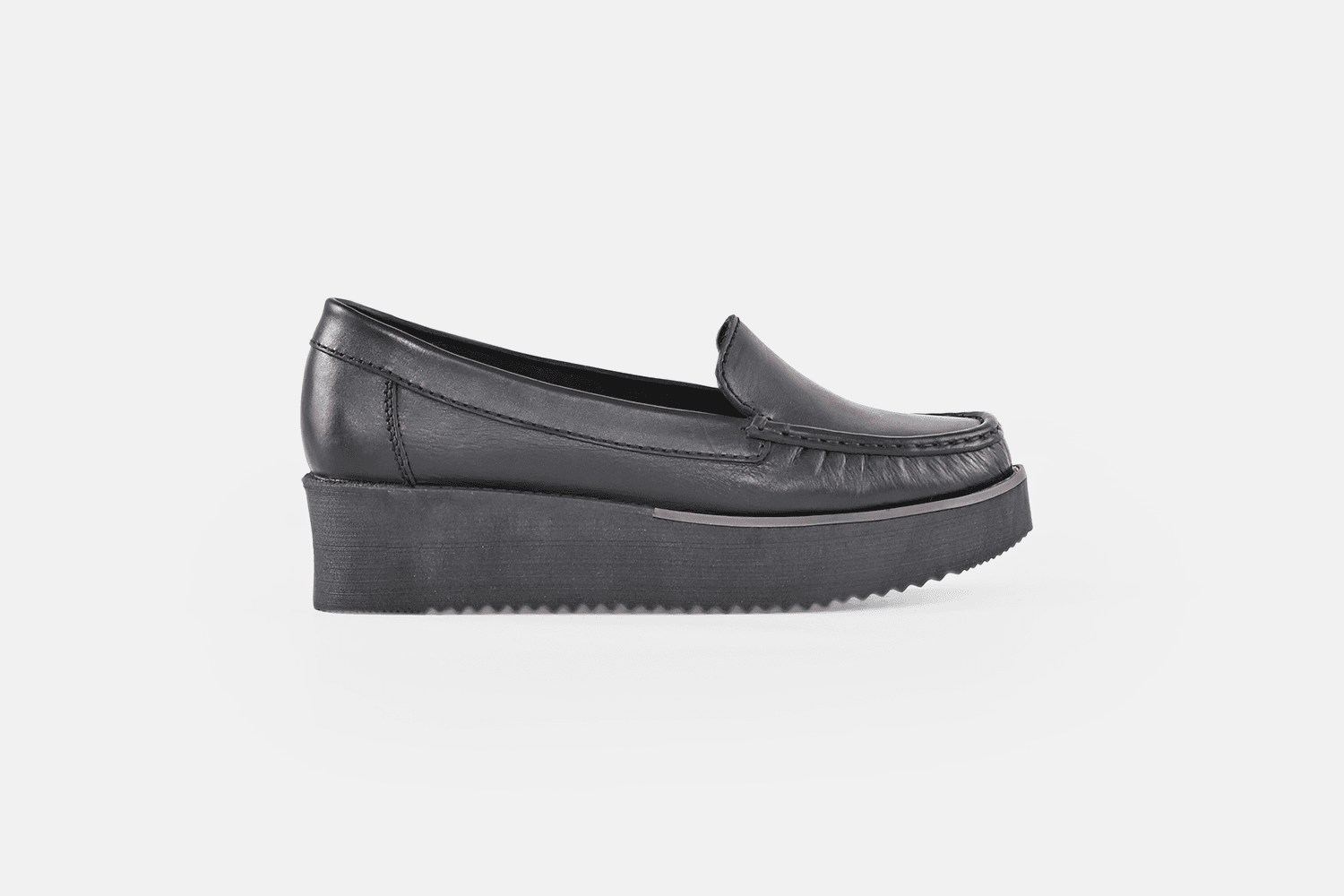 MOCASIN MUJER CUERO NAPA BIGIONI PLA NEGRO - 1