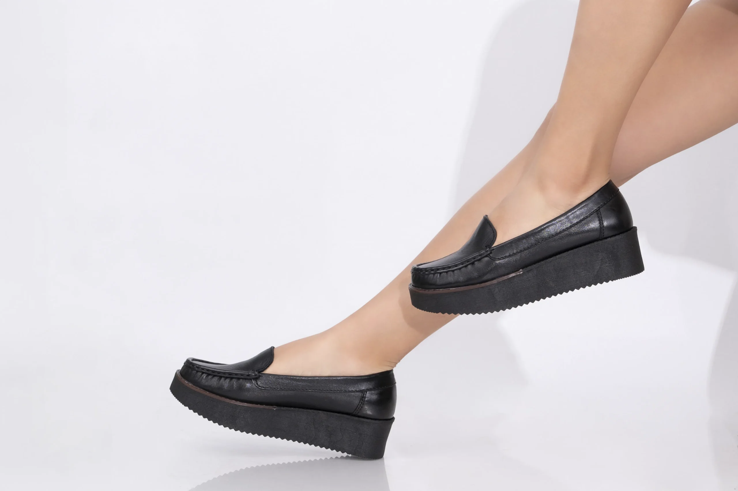 MOCASIN MUJER CUERO NAPA BIGIONI PLA NEGRO - 2