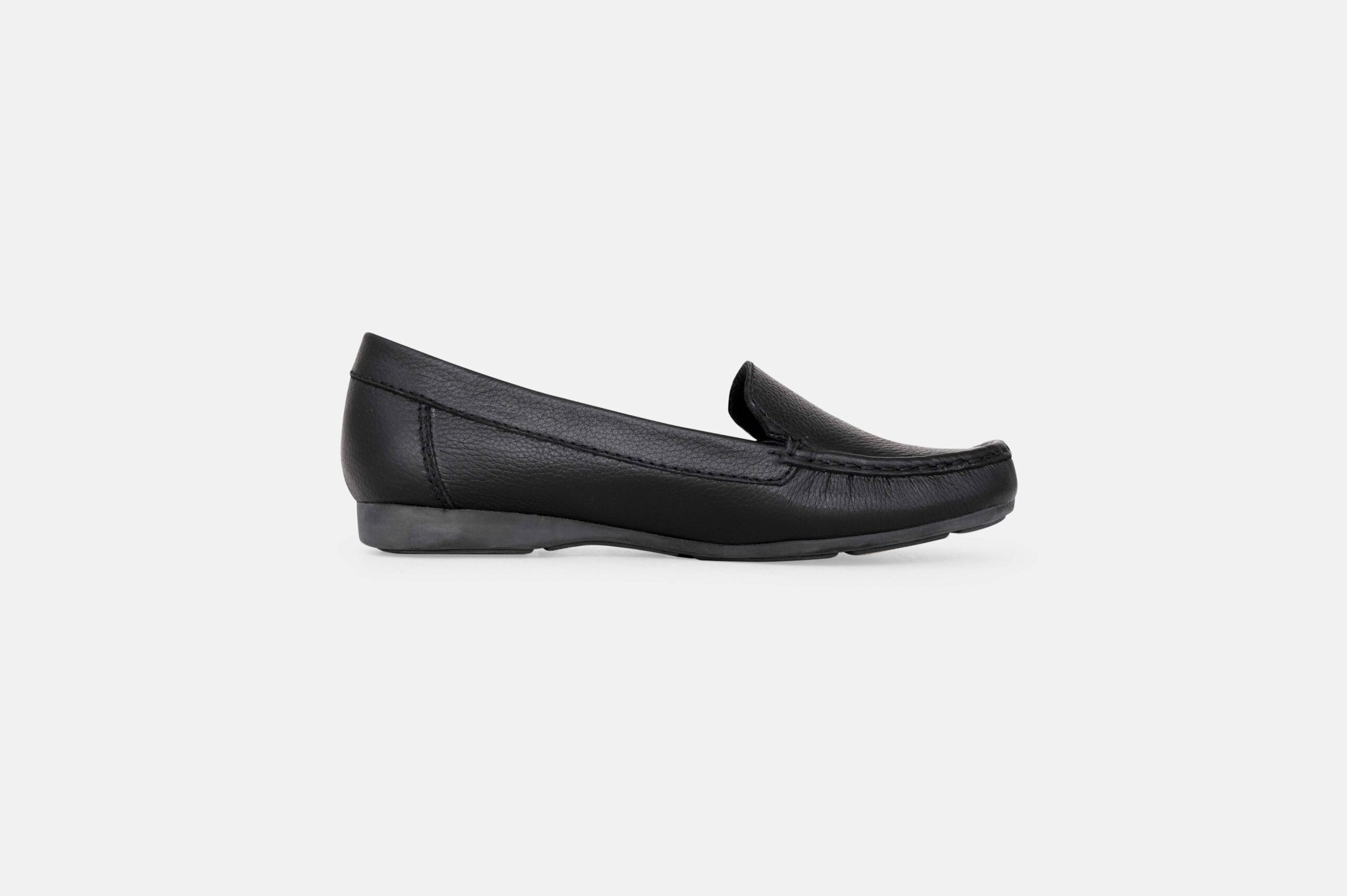 MOCASIN MUJER CUERO NAPA BIGIONI MOC NEGRO - 3