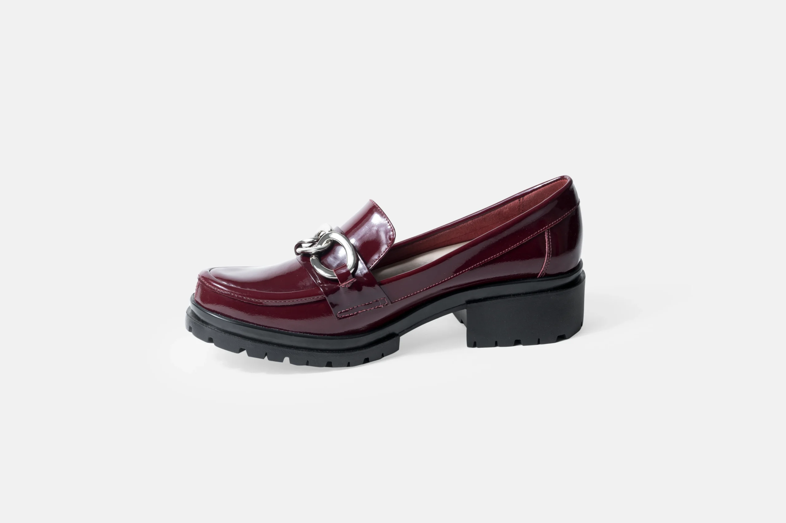 MOCASIN MUJER CUERO CHAROL BIGIONI ZAC-23 VINO - 3