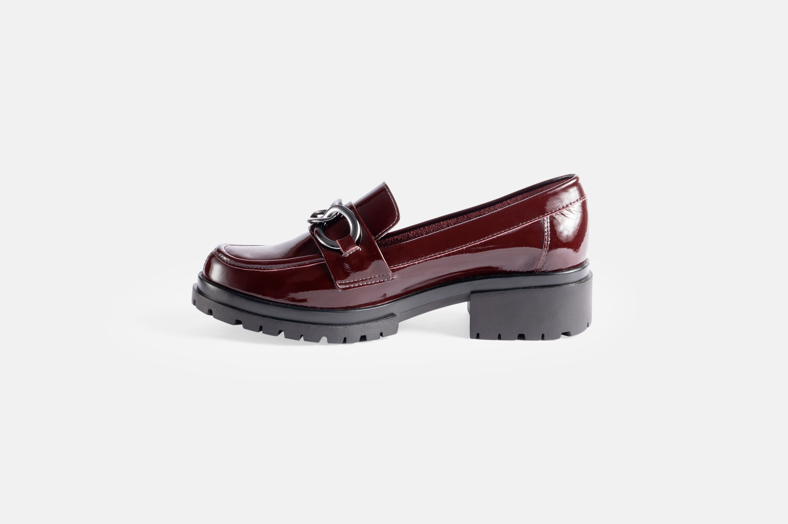 MOCASIN MUJER CUERO CHAROL BIGIONI ZAC-2353 BORDO - 3