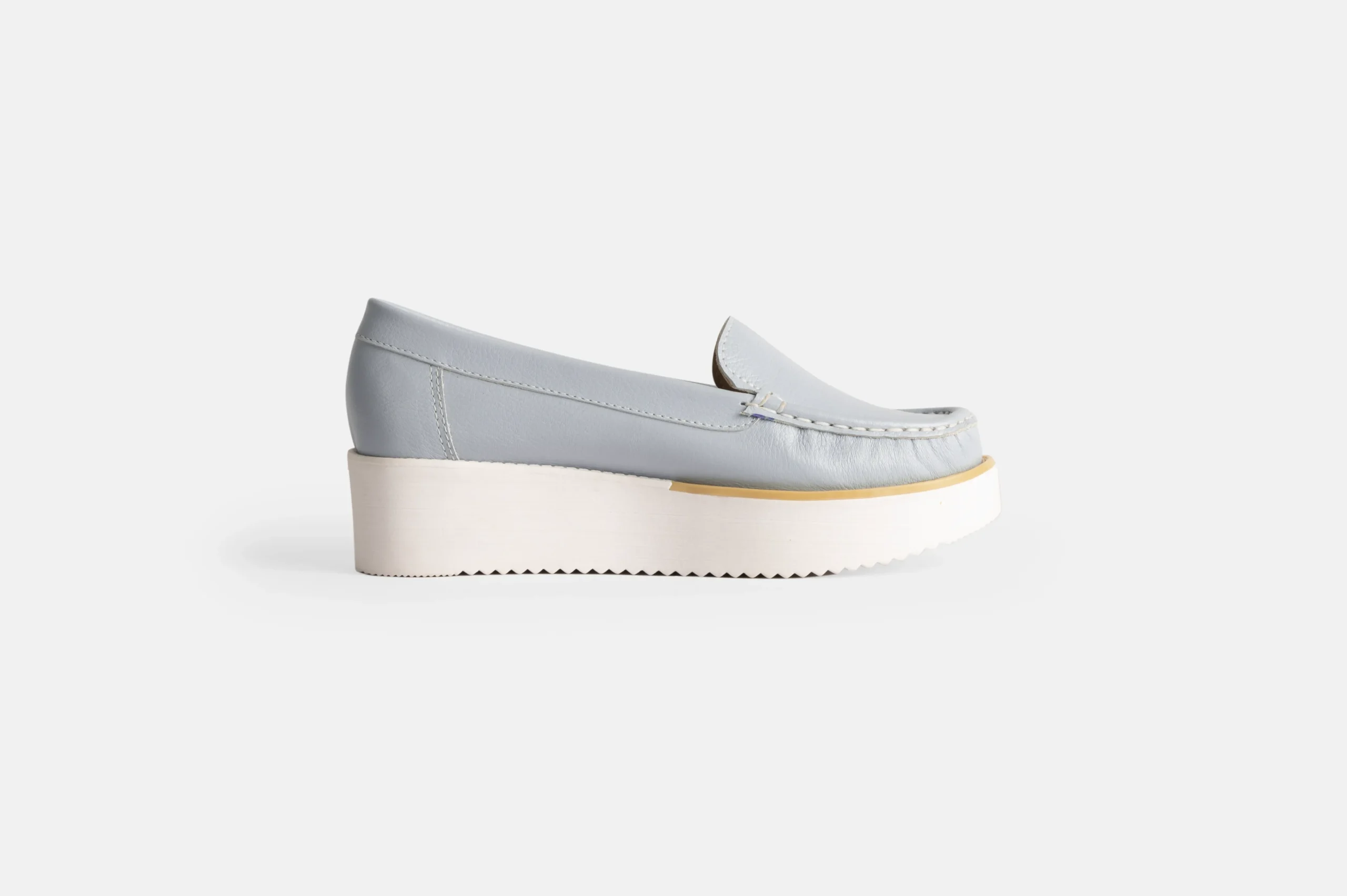 MOCASIN MUJER CUERO FLOTTER BIGIONI MOC CELESTE - 3