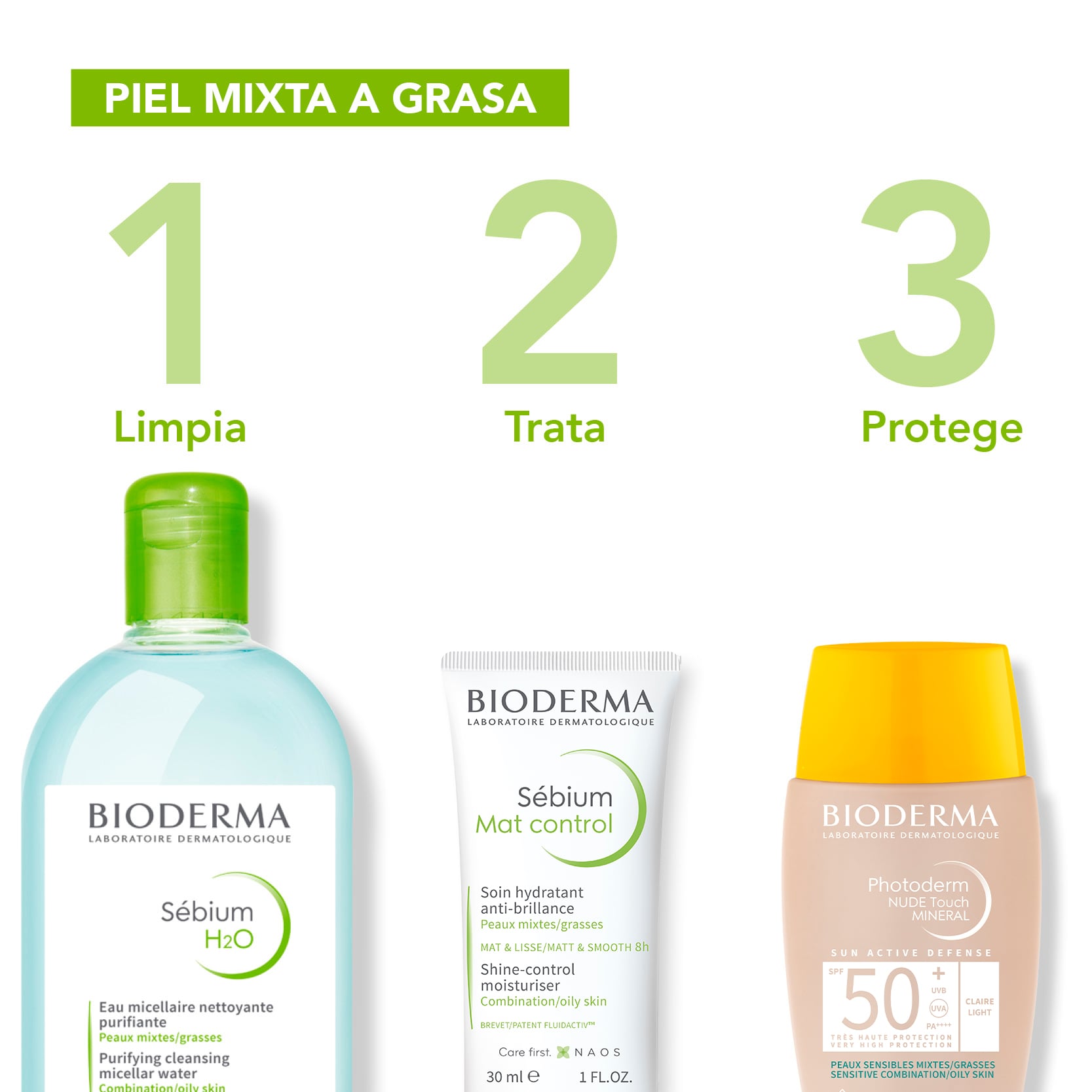 AGUA MICELAR BIODERMA SÉBIUM H2O PUMP 500ML - 2