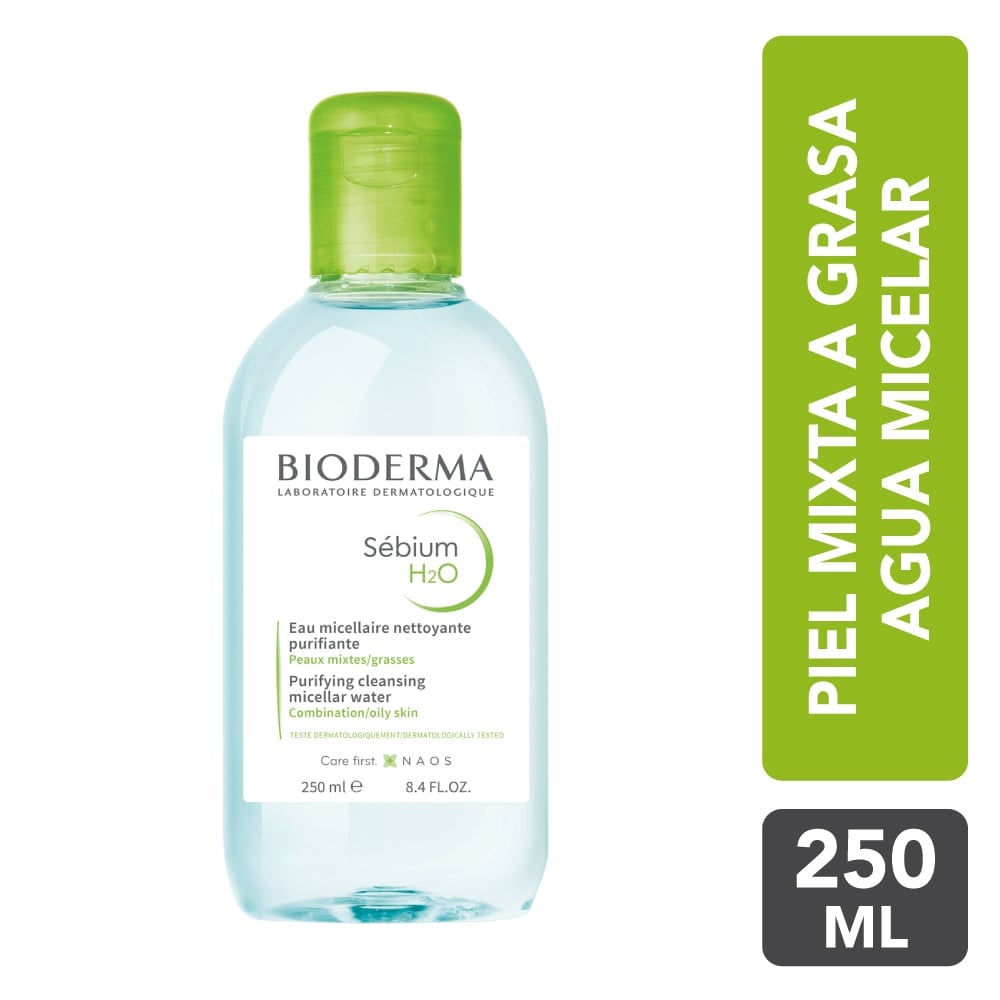 AGUA MICELAR BIODERMA SÉBIUM H2O 250ML - 1