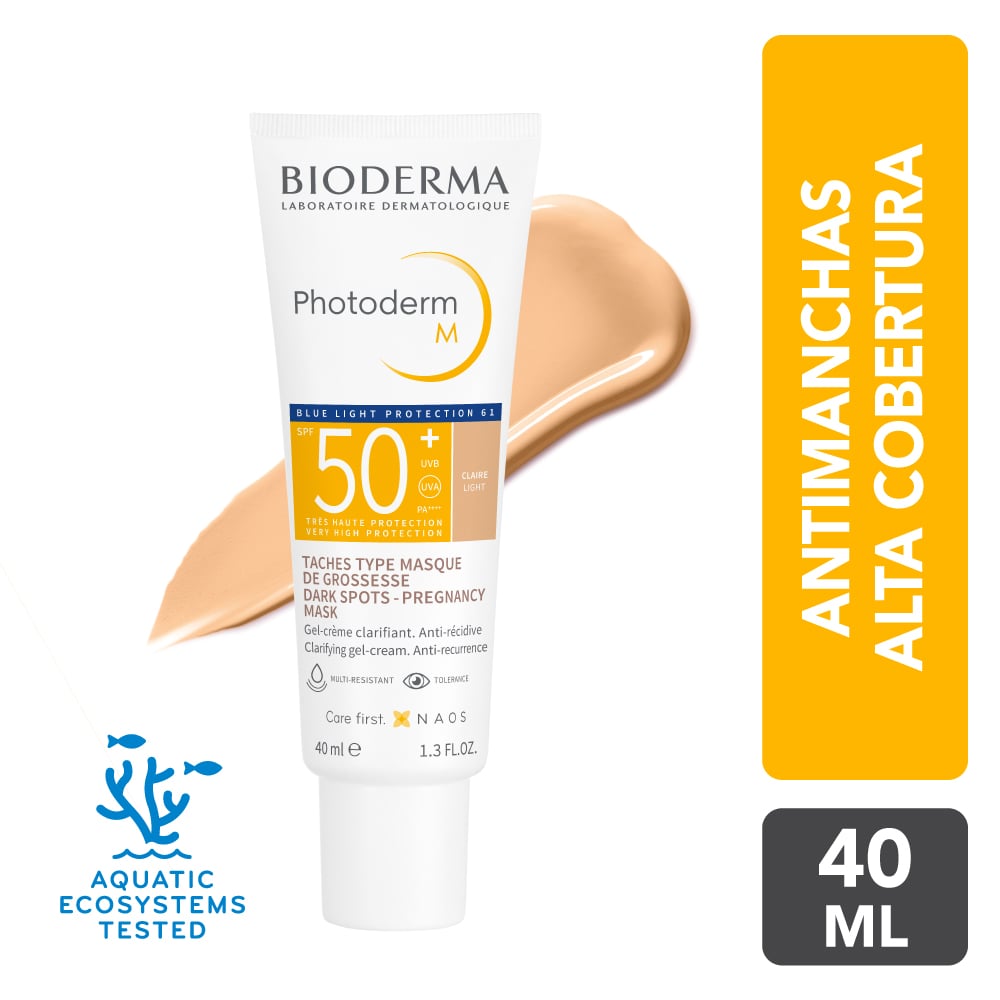 PROTECTOR SOLAR BIODERMA PHOTODERM M CLAIRE SPF50+ 40ML - 1
