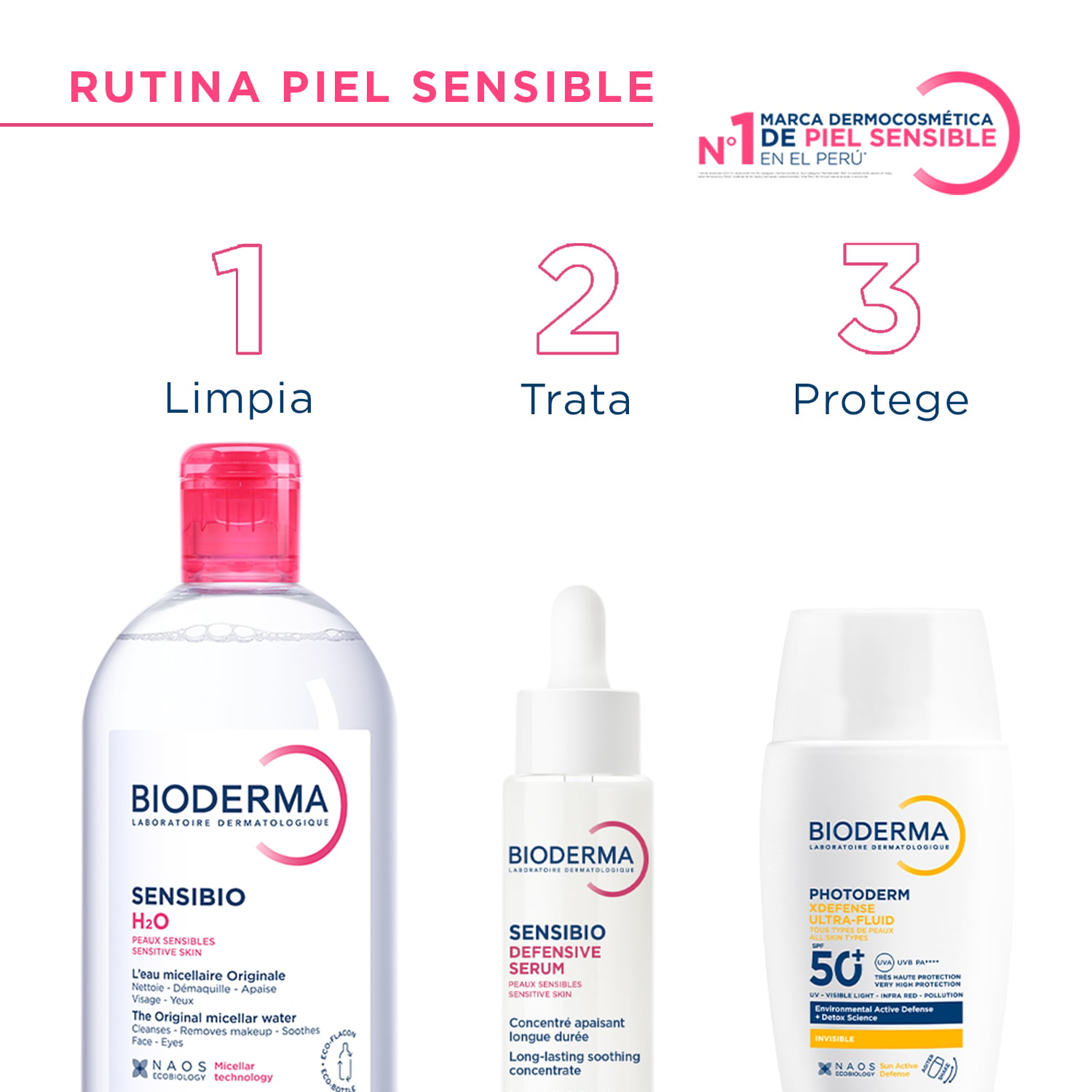 AGUA MICELAR BIODERMA SENSIBIO H2O PUMP 500ML - 3
