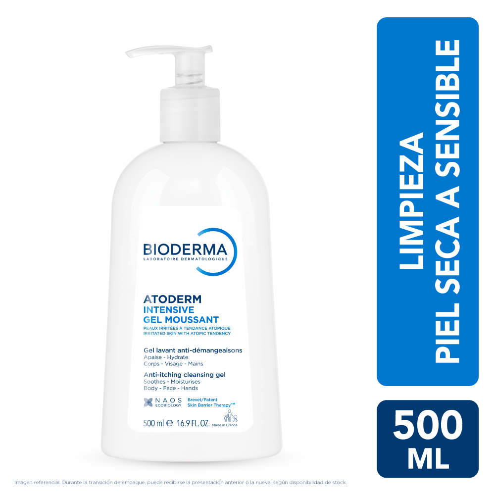 BIODERMA ATODERM INTENSIVE GEL MOUSSANT 500ML - 1