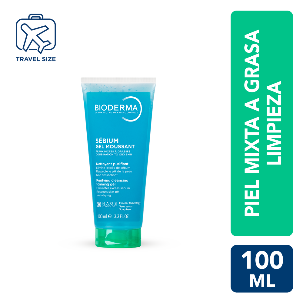 GEL LIMPIADOR BIODERMA SÉBIUM GEL MOUSSANT 100ML - 1