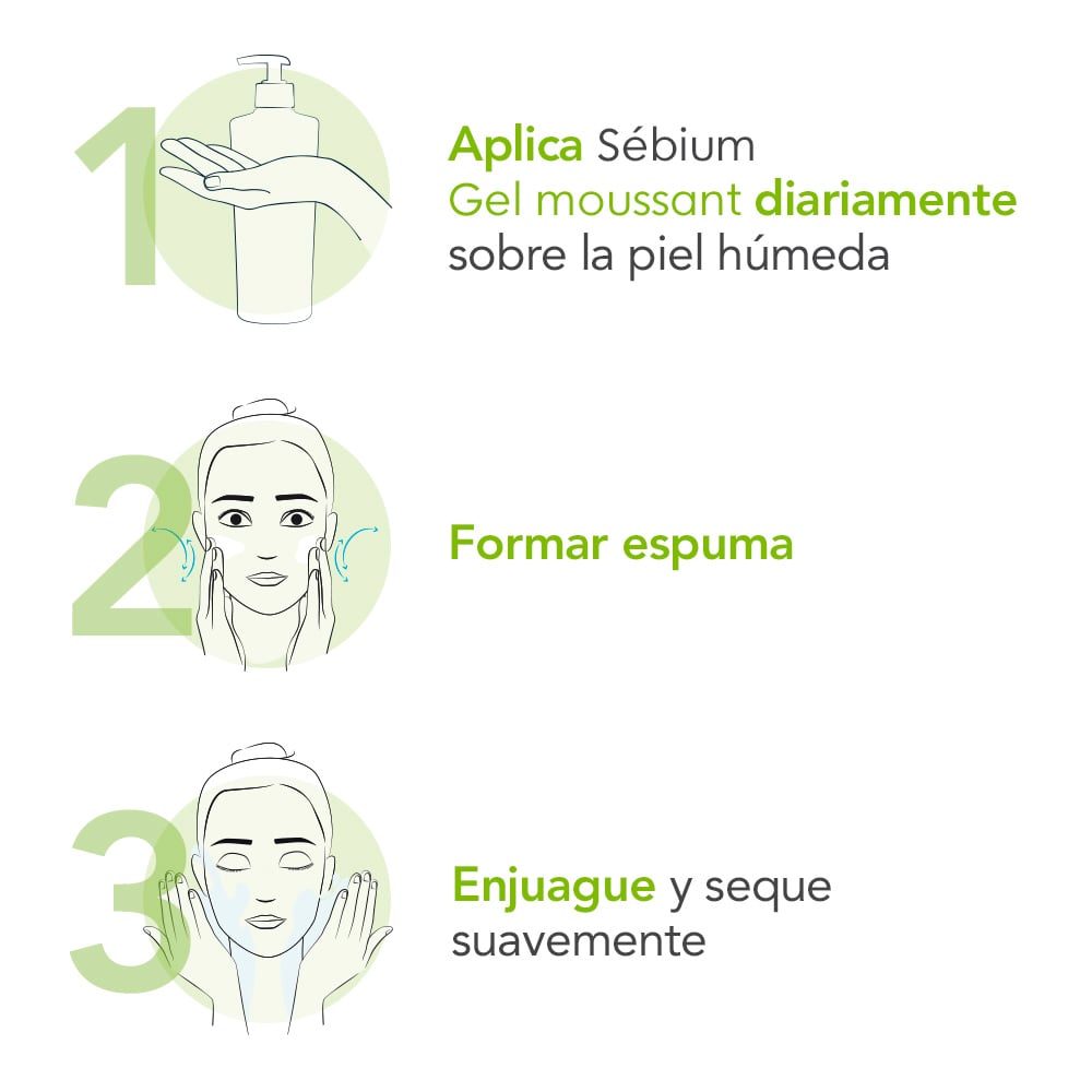 GEL LIMPIADOR BIODERMA SÉBIUM GEL MOUSSANT 200ML - 3