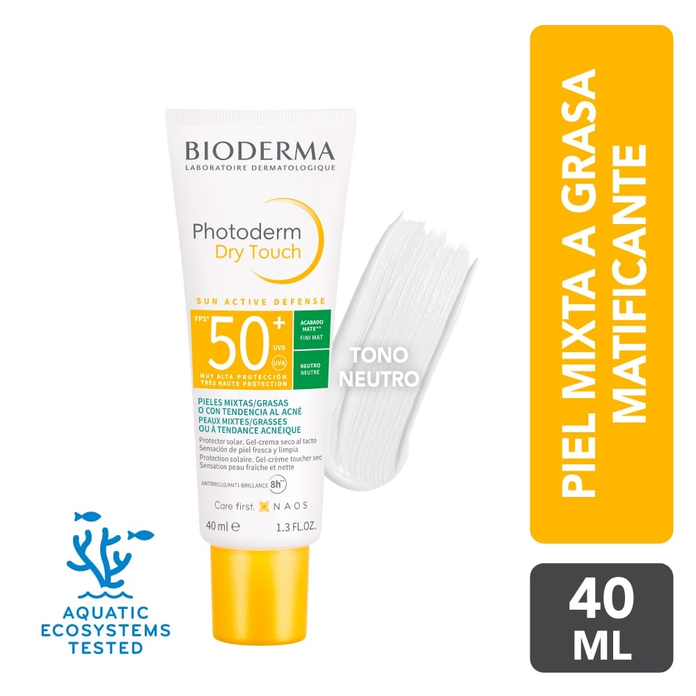 PROTECTOR SOLAR BIODERMA PHOTODERM DRY TOUCH NEUTRE SPF50+ 40ML - 1