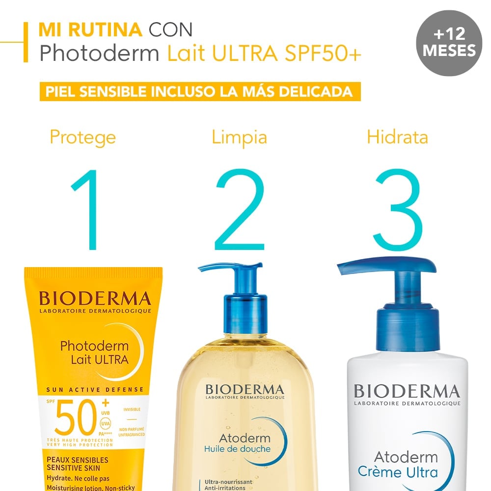 PROTECTOR SOLAR BIODERMA PHOTODERM LAIT ULTRA SPF50+ 200ML - 2