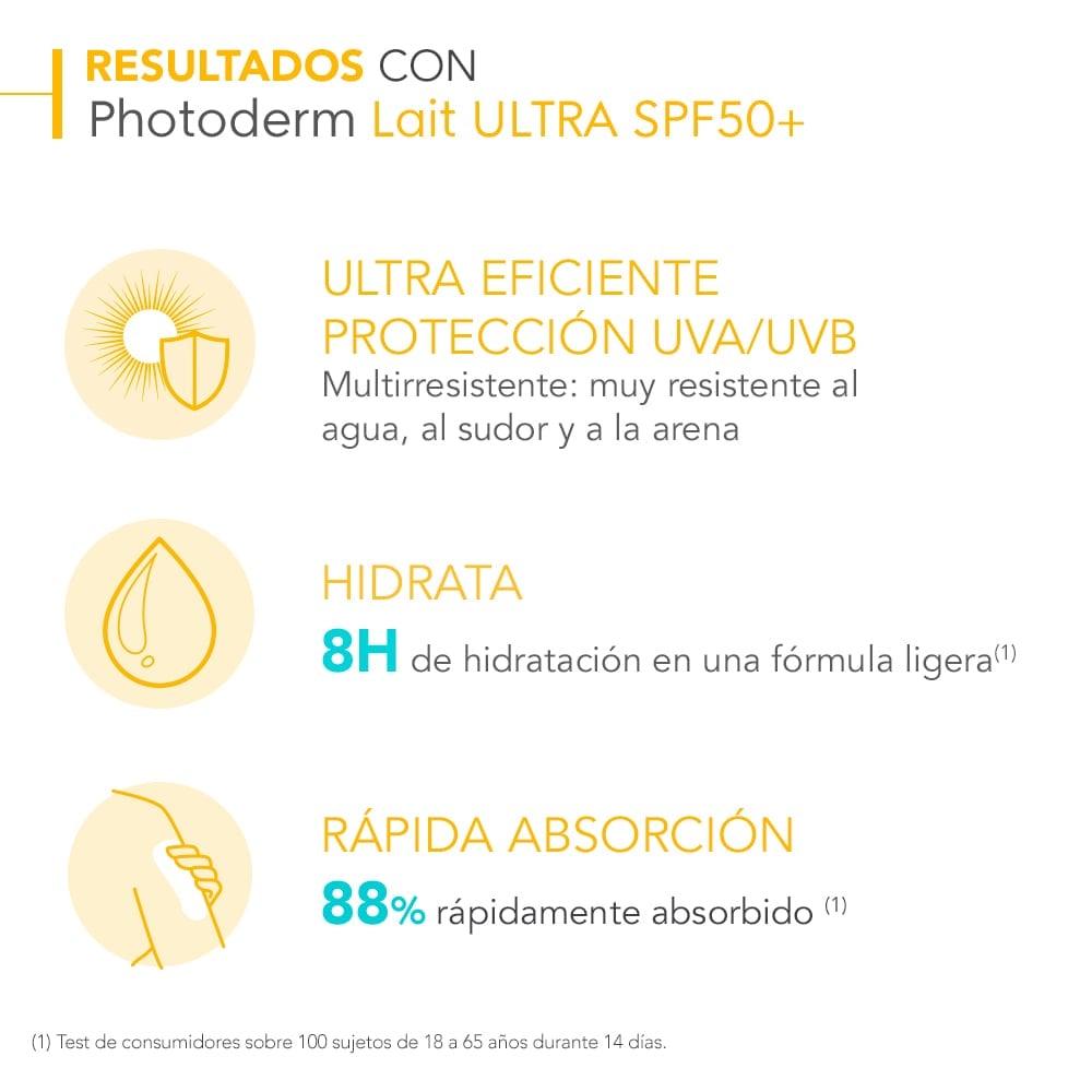 PROTECTOR SOLAR BIODERMA PHOTODERM LAIT ULTRA SPF50+ 200ML - 4