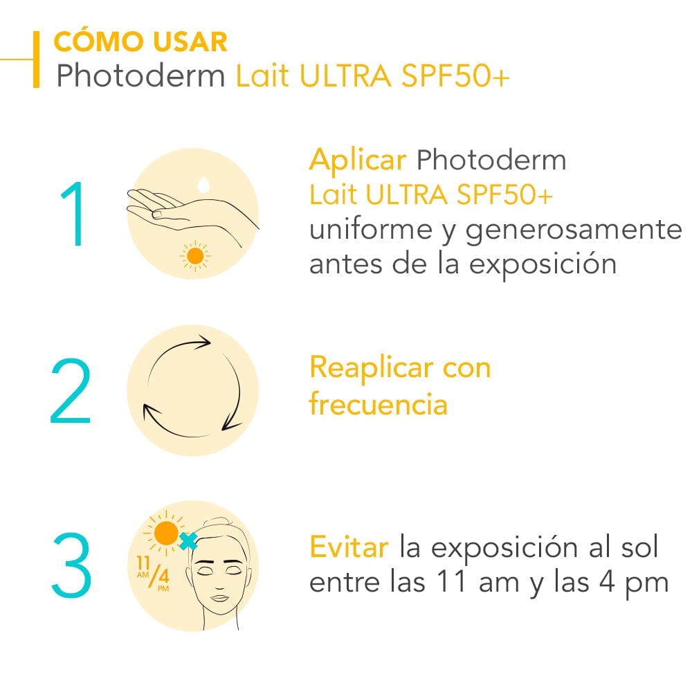 PROTECTOR SOLAR BIODERMA PHOTODERM LAIT ULTRA SPF50+ 200ML - 5