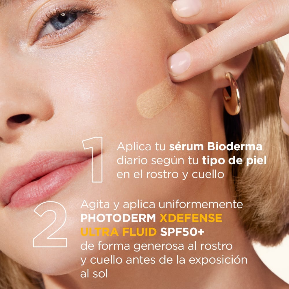 PROTECTOR SOLAR BIODERMA PHOTODERM XDEFENSE ULTRA-FLUIDO SPF50+ 40ML TONO CLARO - 3