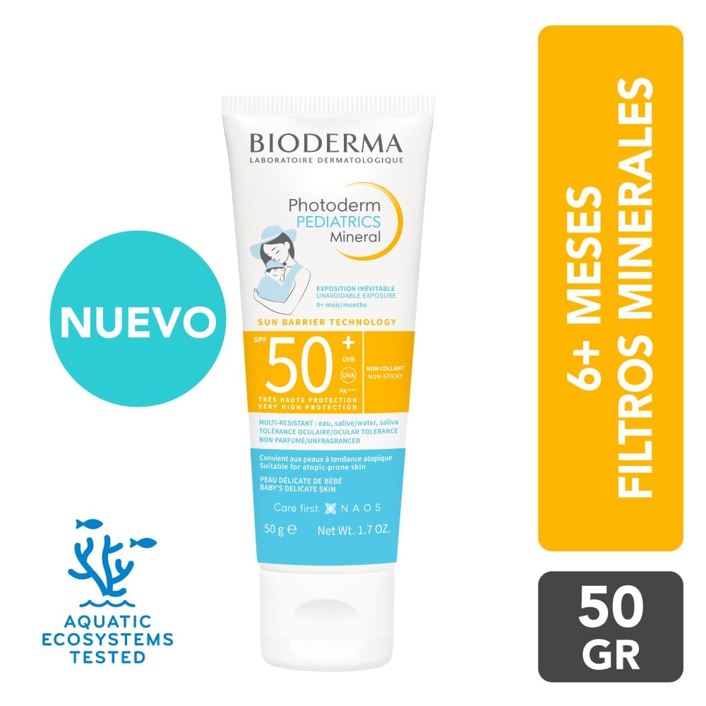 PROTECTOR SOLAR BIODERMA PHOTODERM PEDIATRICS MINERAL SPF50+ 50G - 1