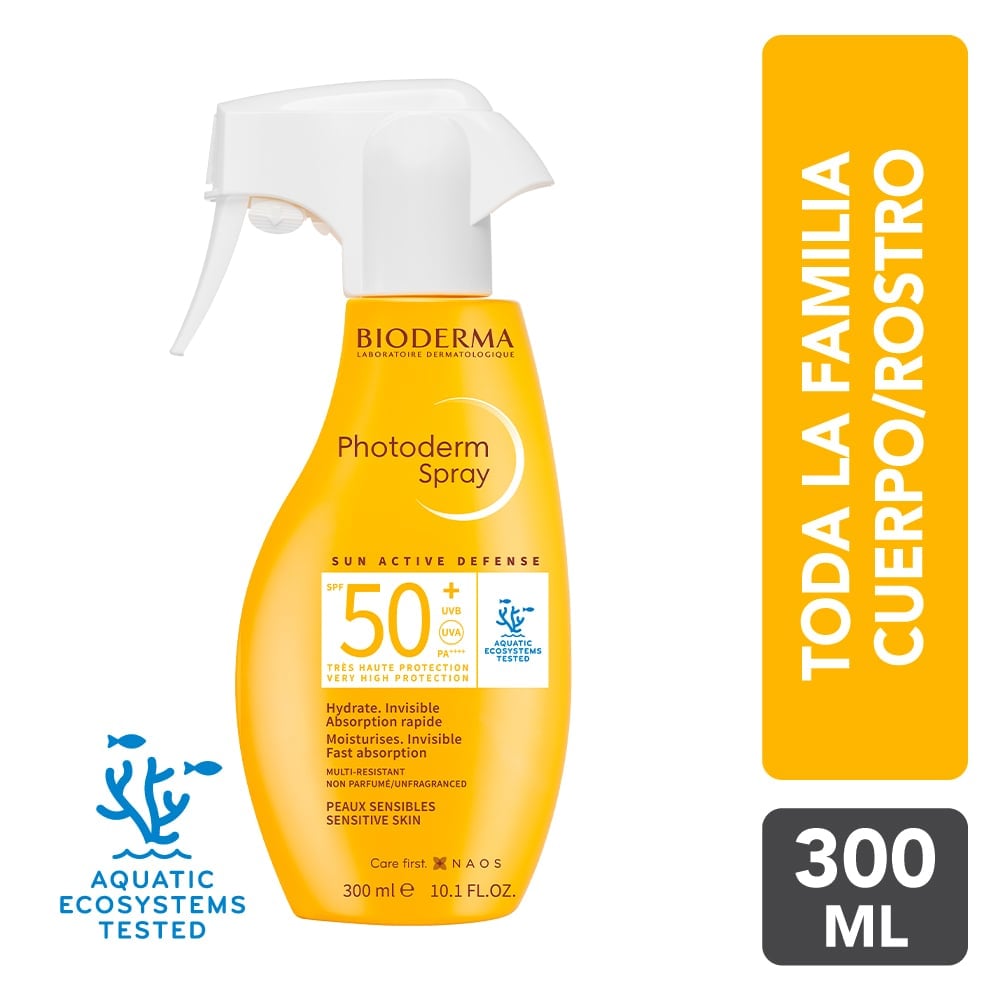 PROTECTOR SOLAR BIODERMA PHOTODERM FAMILY SPRAY SPF50+ 300ML - 1