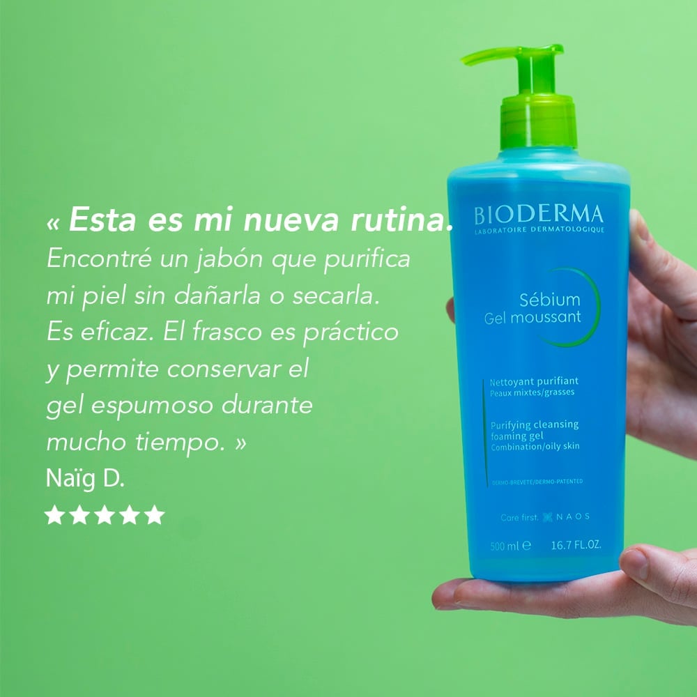GEL LIMPIADOR BIODERMA SÉBIUM GEL MOUSSANT 500ML - 2