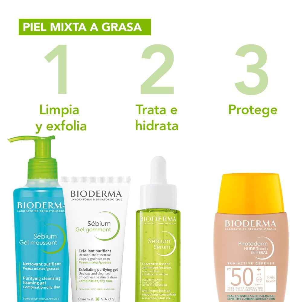 GEL BIODERMA SÉBIUM GEL GOMMANT 100ML - 2