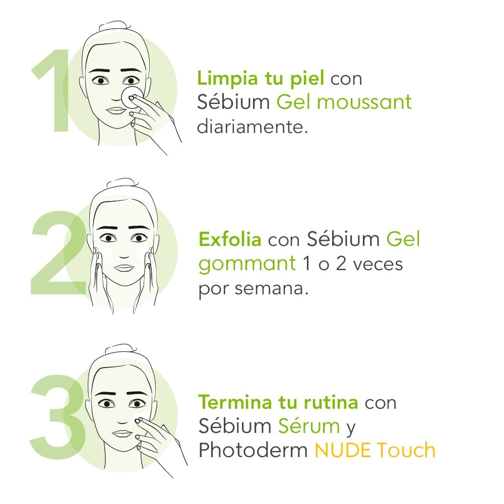 GEL BIODERMA SÉBIUM GEL GOMMANT 100ML - 3