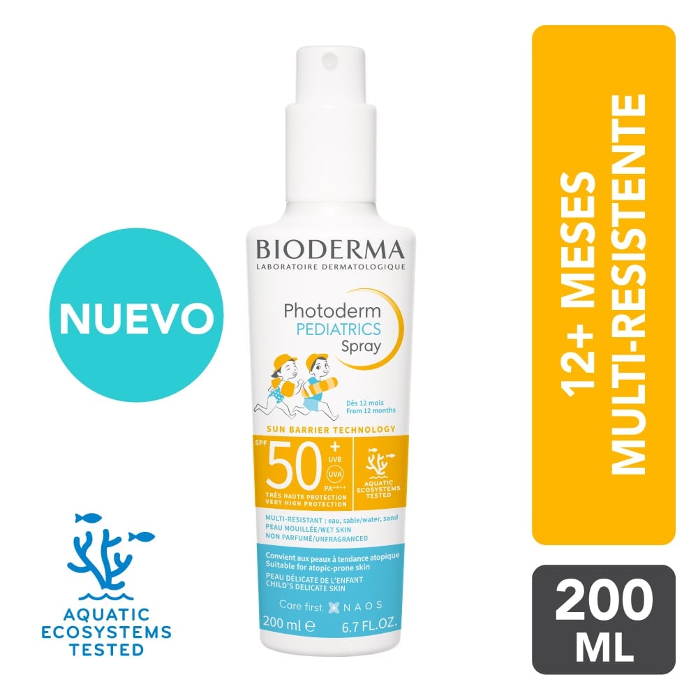 PROTECTOR SOLAR BIODERMA PHOTODERM PEDIATRICS SPRAY SPF50+ 200ML - 1