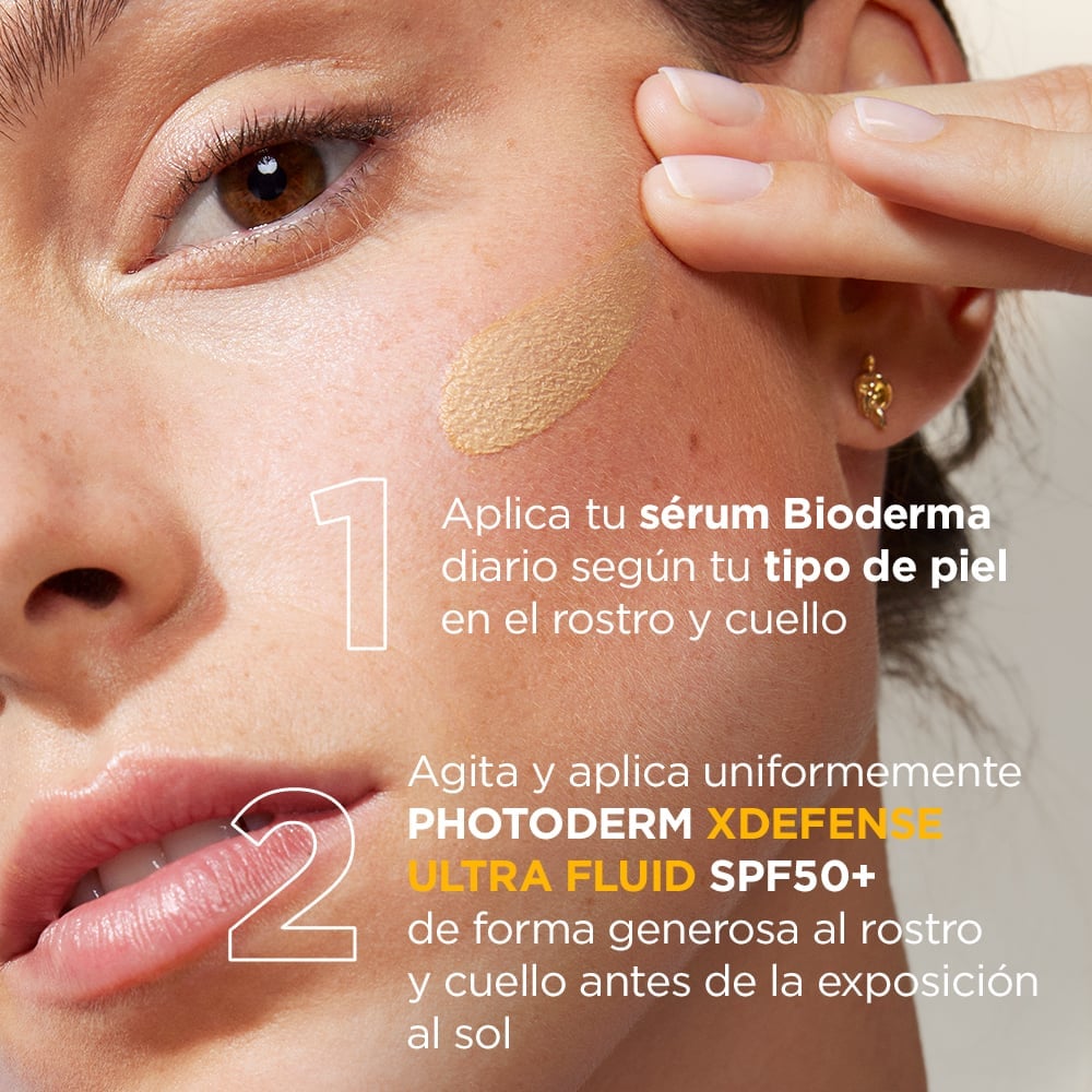 PROTECTOR SOLAR BIODERMA PHOTODERM XDEFENSE ULTRA-FLUIDO SPF50+ 40ML TONO MEDIO - 3